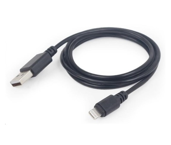 GEMBIRD USB 2.0 Nabíjací a synchronizačný kábel Lightning (IP5 a vyšší), 1 m, čierny