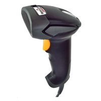 Virtuos CCD čítačka HT-310A s veľkým dosahom, USB (klávesnica/RS232), stojan , čierna