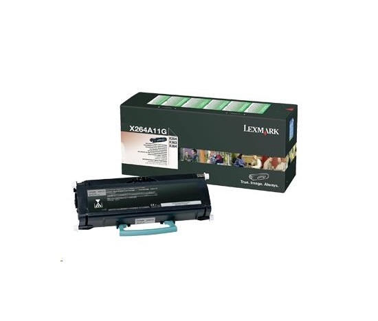 Čierny toner LEXMARK pre X264, X363, X364 (3 500 strán)