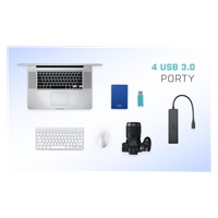 iTec USB-C 3.1 štíhly 4-portový rozbočovač