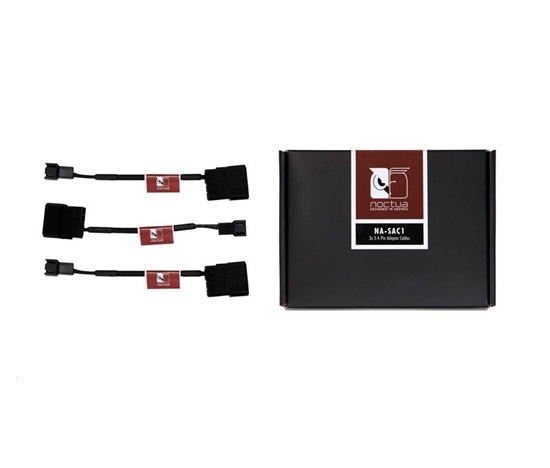 NOCTUA NA-SAC1 - sada 3 ks 3pin/molex 4pin adaptérov pre ventilátory