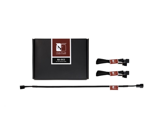 NOCTUA NA-SEC2 - sada 3 predlžovacích káblov pre 3pin ventilátory