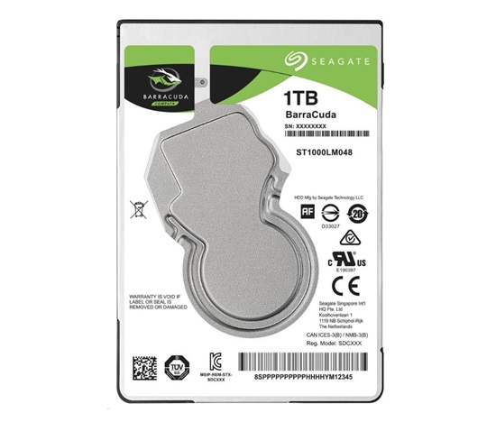 SEAGATE HDD 1TB BARRACUDA, 2.5", SATAIII, 5400 RPM, Cache 128MB, 7mm