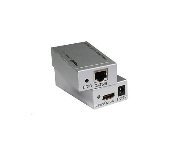 PremiumCord 4K HDMI extender na 60m přes jeden kabel Cat5e/Cat6