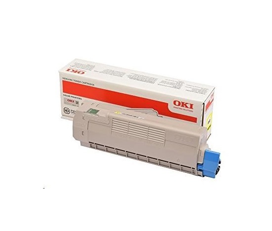 Žltý toner OKI pre C612 (6 000 strán)