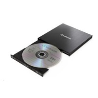 VERBATIM Slimline Blu-ray Rewriter USB 3.0 Bezplatný BR disk 25 GB (CD DVD BD Mdisc)
