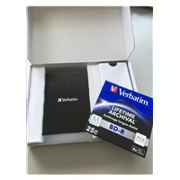 VERBATIM Slimline Blu-ray Rewriter USB 3.0 Bezplatný BR disk 25 GB (CD DVD BD Mdisc)