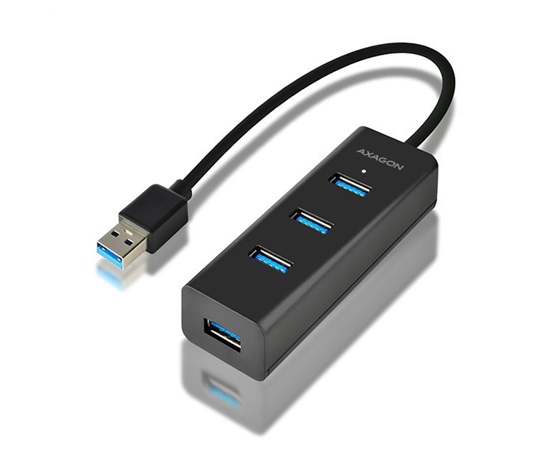 AXAGON HUE-S2B, 4x USB 3.0 CHARGING hub, micro USB nap. konektor, kábel USB-A 30cm