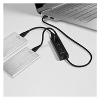 AXAGON HUE-S2B, 4x USB 3.0 CHARGING hub, micro USB nap. konektor, kábel USB-A 30cm