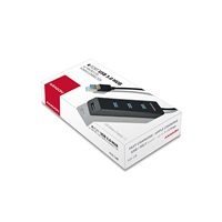 AXAGON HUE-S2B, 4x USB 3.0 CHARGING hub, micro USB nap. konektor, kábel USB-A 30cm