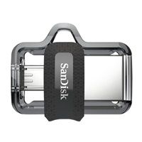 SanDisk Flash Disk 128 GB Dual USB Drive m3.0 Ultra, OTG