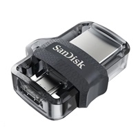 SanDisk Flash Disk 128 GB Dual USB Drive m3.0 Ultra, OTG