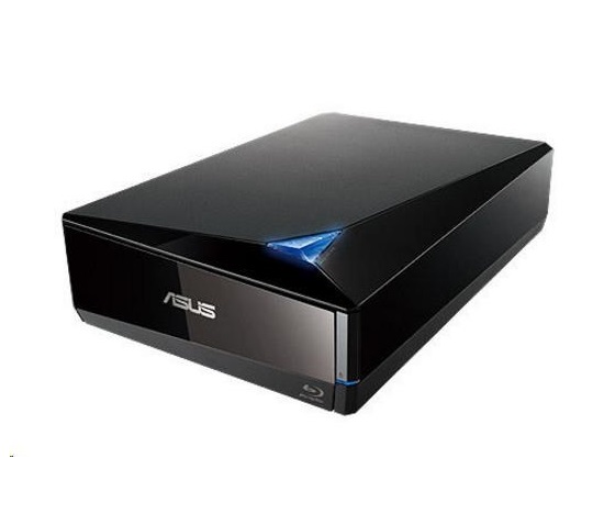 ASUS BLU-RAY Writer BW-12D1S-U, externý, čierny, USB 3.0, (Softvér)