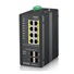 Zyxel RGS200-12P 12-portový gigabitový WebManaged PoE switch, 8x GbE + 4x SFP, rozpočet PoE 240W, montáž na DIN lištu/na stenu, IP30