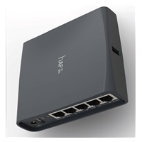 MikroTik hAP ac lite (tower), 650MHz CPU, 64MB RAM, 5xLAN, 2.4+5GHz (802.11b/g/n/ac), vrátane. L4