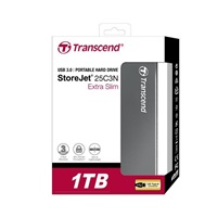 Externý pevný disk TRANSCEND 2,5" USB 3.1 StoreJet 25C3N, 1 TB, Ultra Slim