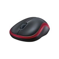 Logitech Wireless Mouse M185, red