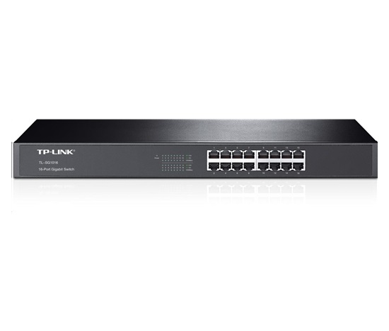TP-Link switch TL-SG1016 (16xGbE, fanless)
