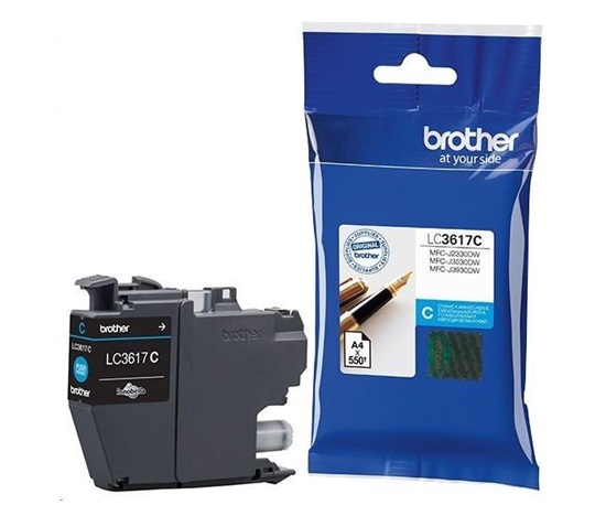 BROTHER INK LC-3617C cyan, cyan - 550ppm, J2330, J3530, J3930