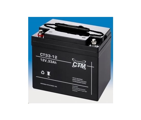Batéria - CTM CT 12-33 (12V/33Ah - M6), životnosť 5 rokov