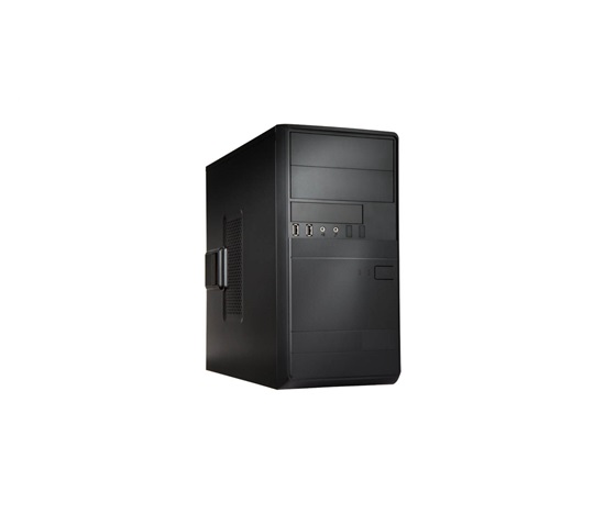 V skrinke WIN EFS054, 2x USB 3.0 + 2x USB 2.0, Mini Tower, bez zdroja napájania, čierna