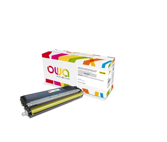 OWA Armor toner pre BROTHER HL 3040, 3070, DCP 9010, MFC9120, 9320, 1400 strán, TN230Y, žltá/žltá (TN-230Y)