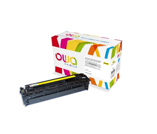 OWA Armor toner pre HP Color Laserjet Pro 200 M251, M276, 1800 strán, CF212A, žltá/žltá