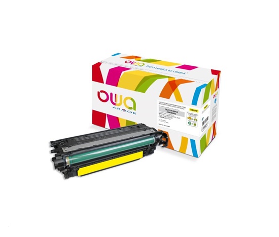 OWA Armor toner pre HP Color Laserjet CP3525, 7000 strán, CE252A, žltá/žltá