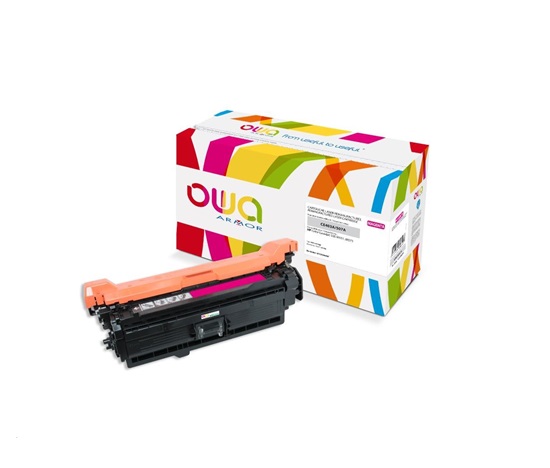 OWA Armor toner pre HP Color Laserjet Ese 500 M551, M575, 6000 strán, CE403A, červená/purpurová