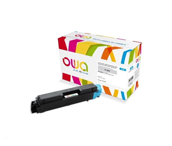 OWA Armor toner pre KYOCERA FSC-5150, 2800 strán, TK580C, modrá/kyanová + odpadový box (TK-580C)