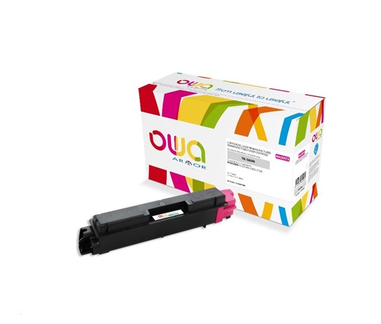 OWA Armor toner pre KYOCERA FSC-5150, 2800 strán, TK580M, červená/purpurová + odpadový box (TK-580M)