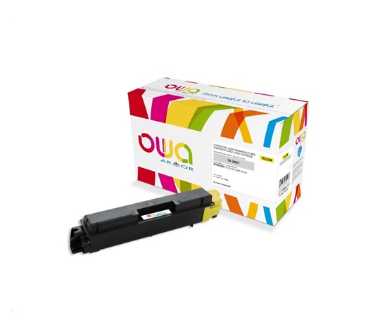 OWA Armor toner pre KYOCERA FSC-5150, 2800 strán, TK580Y, žltá/žltá + odpadový box (TK-580Y)