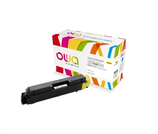 OWA Armor toner pre KYOCERA FS-C5250, 2026, 5000 strán, TK590Y, žltý/žltý + odpadový box (TK-590Y)