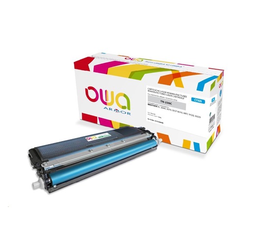 OWA Armor toner pre BROTHER HL 3040, 3070, DCP 9010, MFC9120, 9320, 1400 strán, TN230C, modrá/kyanová (TN-230C)