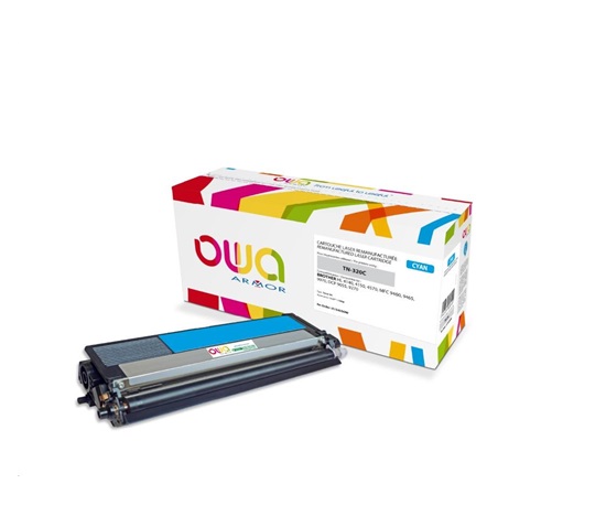 OWA Armor toner pre BROTHER HL 4140,4150,4570,MFC 9460, 9465, 9970, DCP 9055,9270,1500 strán,TN320C,modrá/cyan(TN-320C)