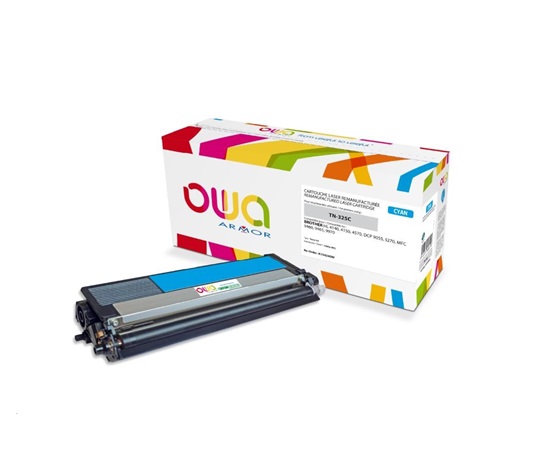 OWA Armor toner pre BROTHER HL 4140, 4150, 4570, MFC 9460 DCP 9055, 9270, 3500 strán, TN325C, modrá/cyan (TN-325C)
