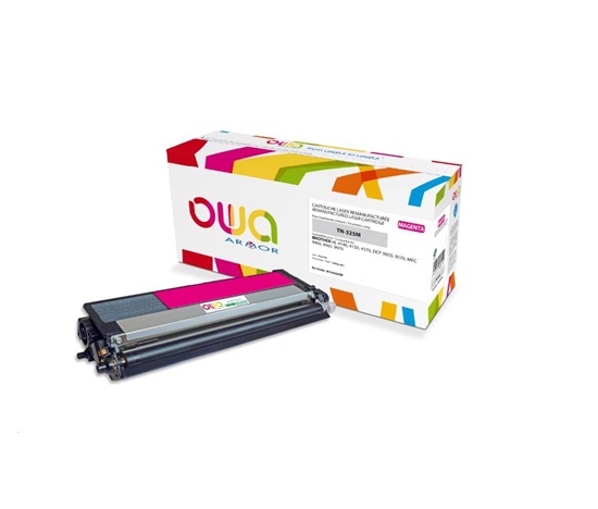 OWA Armor toner pre BROTHER HL 4140, 4150, 4570, MFC 9460 DCP 9055, 9270, 3500 strán, TN325M, červená/purpurová (TN-325M)