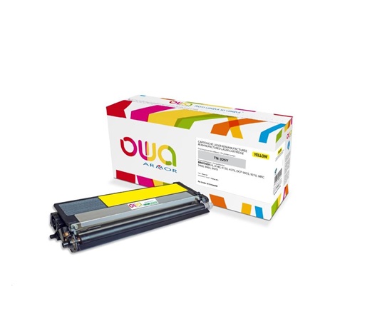 OWA Armor toner pre BROTHER HL 4140, 4150, 4570, MFC 9460 DCP 9055, 9270, 3500 strán, TN325Y, žltá/žltá (TN-325Y)