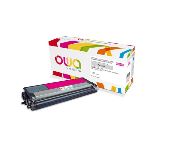 OWA Armor toner pre BROTHER HL 4140, 4150, 4570, MFC 9460 DCP 9055, 9270, 6000 strán, TN328M, červená/purpurová (TN-328M)