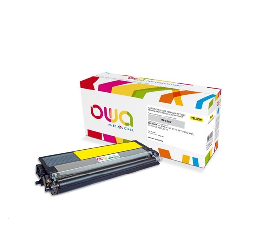 OWA Armor toner pre BROTHER HL 4140,4150,4570 MFC 9460,9465,9970, DCP 9055,9270, 6000 strán, TN328Y, žltá/žltá (TN-328Y)