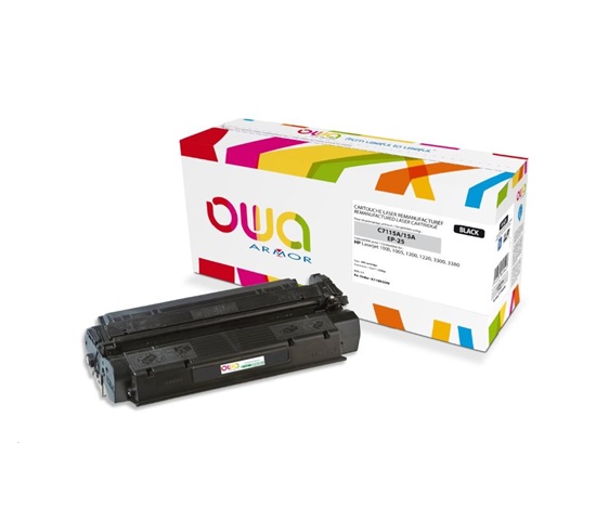 OWA Armor toner pre HP Laserjet 1200, 1220, 1000w, 1005w, 3300, 3380, 2500 strán, C7115A, čierna/čierna
