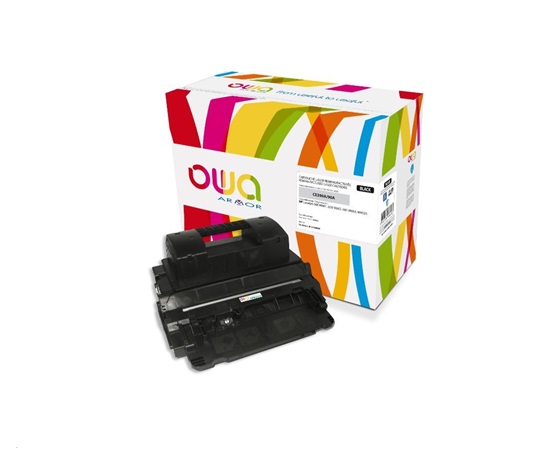 OWA Armor toner pre HP Laserjet Ese M601, M602, M603, M4555, 10000 strán, CE390A, čierna/čierna