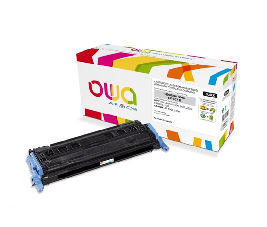 OWA Armor toner pre HP Color Laserjet 1600, 2600, 2605, 2500 strán, Q6000A, čierny/čierny