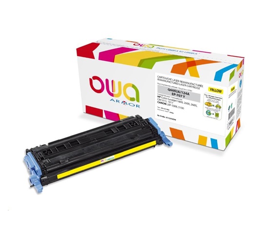 OWA Armor toner pre HP Color Laserjet 1600, 2600, 2605, 2000 strán, Q6002A, žltá/žltá
