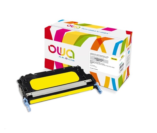 OWA Armor toner pre HP Color Laserjet 3800, CP3505, 6000 strán, Q7582A, žltá/žltá