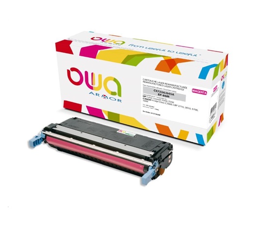 OWA Armor toner pre HP Color Laserjet 5500, 5550, 12000 strán, C9733A, červená/purpurová