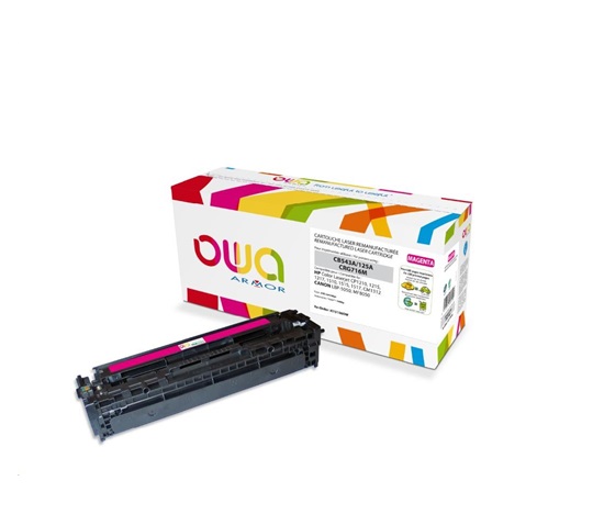 OWA Armor toner pre HP Color Laserjet CP1210, 1215, 1510, 1400 strán, CB543A, červená/purpurová