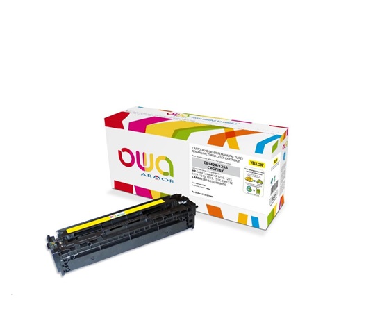 OWA Armor toner pre HP Color Laserjet CP1210, 1215, 1510, 1400 strán, CB542A, žltá/žltá