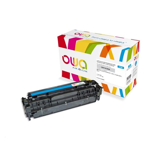 OWA Armor toner pre HP Color Laserjet Pro300 M351, M375, Pro400 M451, M475, 2600 strán, CE411A, modrá/cyan