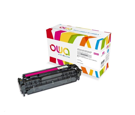 OWA Armor toner pre HP Color Laserjet Pro300 M351, M375, Pro400 M451, M475, 2600 strán, CE413A, červená/purpurová
